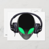 De vreemde Minnaar DJ van de Muziek - Vlotte Briefkaart (Voorkant / Achterkant)