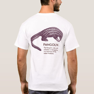 De vreemde Pangolin, met definitie, T-shirt