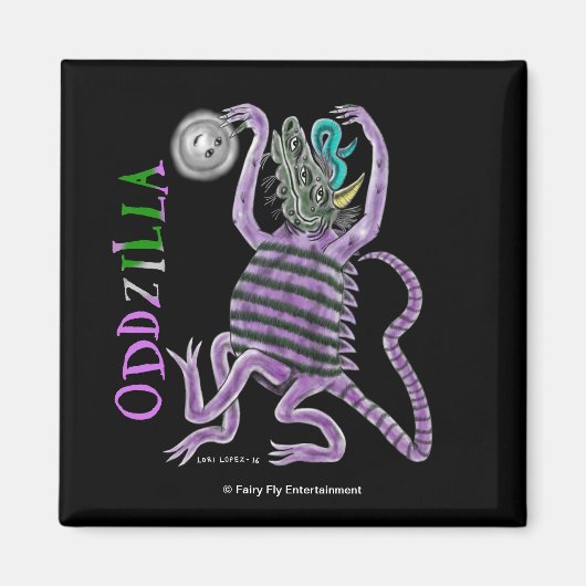De vreemde staart van Oddzilla Magneet (Voorkant)