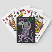 De vreemde staart van Oddzilla Pokerkaarten (Achterkant)