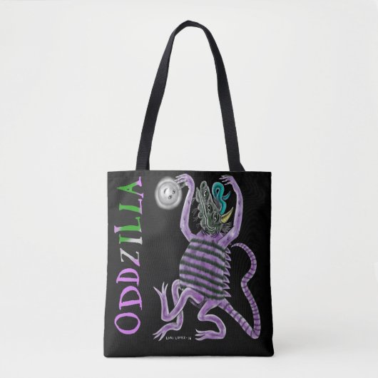 De vreemde staart van Oddzilla Tote Bag (Voorkant)
