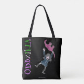 De vreemde staart van Oddzilla Tote Bag (Achterkant)