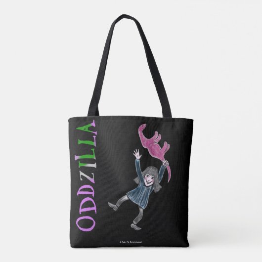 De vreemde staart van Oddzilla Tote Bag (Achterkant)