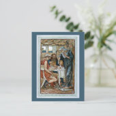 De vreemden werden opgehaald, de briefkaart (Staand voorkant)