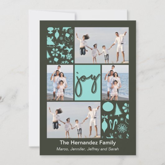 De vreugde Geassorteerde Kaart van de Foto van de (Voorkant)