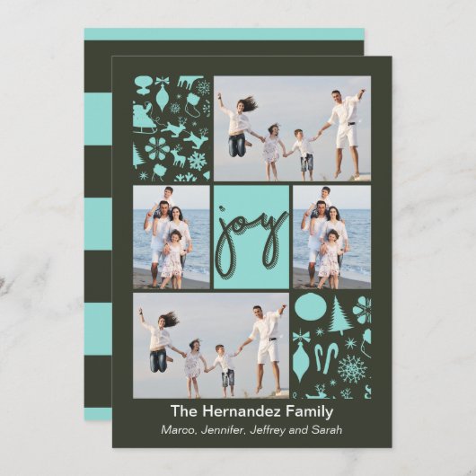 De vreugde Geassorteerde Kaart van de Foto van de (Voorkant / Achterkant)