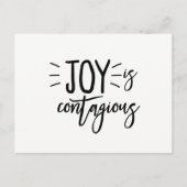 De vreugde is het Besmettelijke Briefkaart van de (Voorkant)