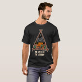 De vreugde is in de campagne voor gevaccinatie op t-shirt (Voorkant volledig)