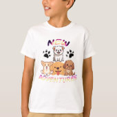 De vreugde met schattige honden t-shirt (Voorkant)