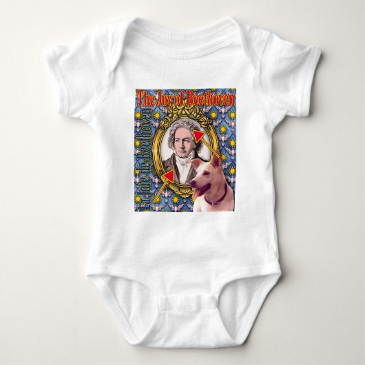 De vreugde van Beethoven Baby Bodysuit (Voorkant)