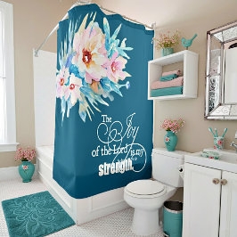 De vreugde van de Heer Bloemen Douchegordijn