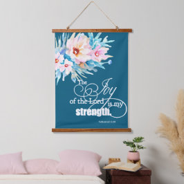 De vreugde van de Heer Bloemen Hangend Wandkleed