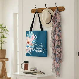 De vreugde van de Heer Bloemen Tote Bag