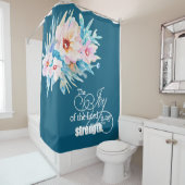 De vreugde van de Heer bloemrijk Douchegordijn (In situ)