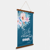 De vreugde van de Heer bloemrijk Hangend Wandkleed (Gebogen)