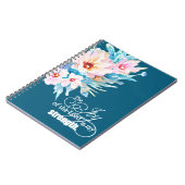 De vreugde van de Heer bloemrijk Notitieboek (Linkerzijde)