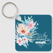 De vreugde van de Heer bloemrijk Sleutelhanger (Voorkant)