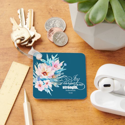 De vreugde van de Heer bloemrijk Sleutelhanger (Bureau)