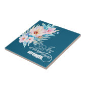De vreugde van de Heer bloemrijk Tegeltje (Zijkant)