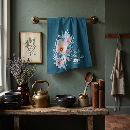 De vreugde van de Heer bloemstuk Theedoek