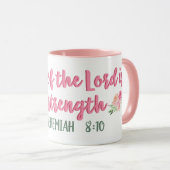 De vreugde van de Heer is mijn kracht / Bijbelvers Mok (Voorkant rechts)