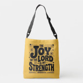 De vreugde van de Heer is mijn kracht Crossbody Tas (Achterkant)
