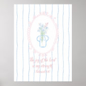De vreugde van de Heer is mijn kracht en kunst Poster (Voorkant)