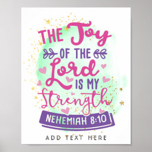 De vreugde van de Heer is mijn kracht gepersonalis Poster