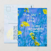 De vreugde van de Heer is mijn kracht, Nehemiah 8: Briefkaart (Voorkant / Achterkant)