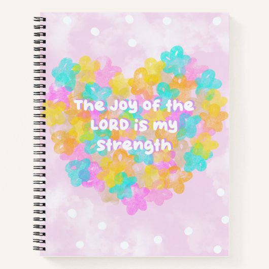 De vreugde van de Heer is mijn kracht Notitieboek (Voorkant)