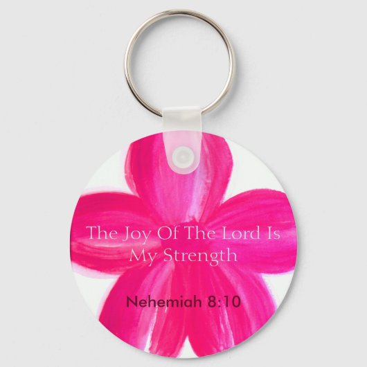 De vreugde van de Heer is mijn sterke sleutelhange Sleutelhanger (Voorkant)
