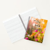 De vreugde van de Heer is mijn sterkste Notitieboe Notitieboek (Binnen)