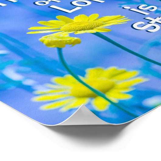 De vreugde van de Heer is mijn Sterkte, Nehemiah 8 Poster (Hoek)