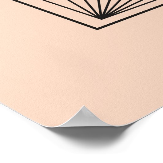 De vreugde van de Heer is uw kracht ArtDeco Poster (Hoek)