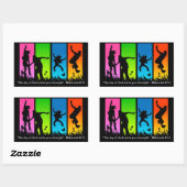 De vreugde van de Heer is uw kracht Nehemia 8:10 Rechthoekige Sticker (Vel)