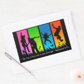 De vreugde van de Heer is uw kracht Nehemia 8:10 Rechthoekige Sticker (Envelop)