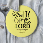 De vreugde van de Heer is uw kracht Ronde Button 6,0 Cm (In situ)