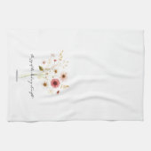 De vreugde van de heer minimalistische bloemen theedoek (Horizontaal)