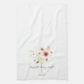 De vreugde van de heer minimalistische bloemen theedoek (Verticaal)