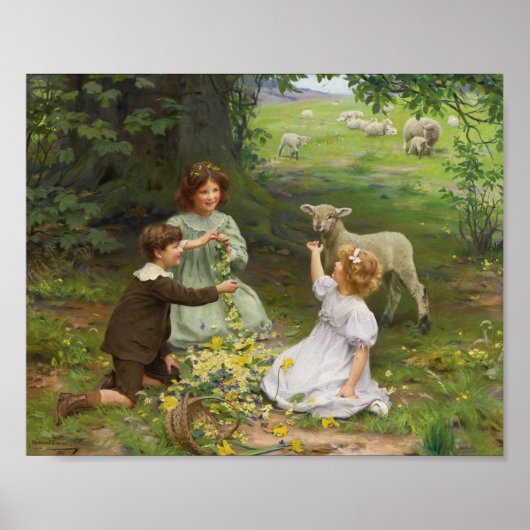 De vreugde van de lente | Arthur John Elsley Poster (Voorkant)