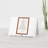 De Vreugde van de sneeuwman Feestdagen Kaart (Achterkant)