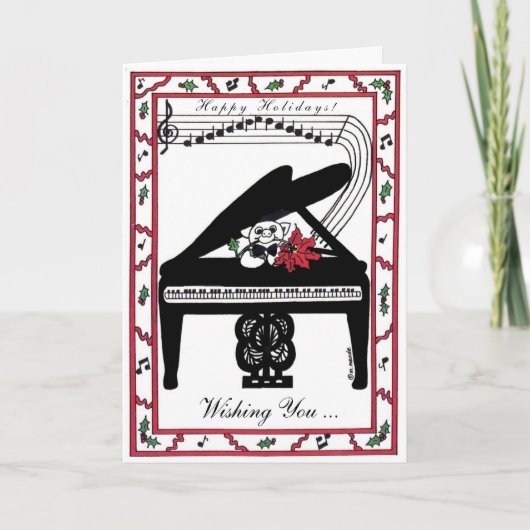 De vreugde van de vakantie op grote schaal feestdagen kaart (Voorkant)