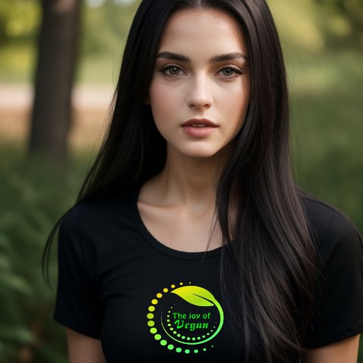 De vreugde van de vrouwelijke T-shirt van Vegan