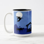 De vreugde van de wereld: de Heer is blauw geworde Tweekleurige Koffiemok (Links)