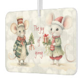 De vreugde van het geven van kerstmuizen luchtverfrisser (Links)