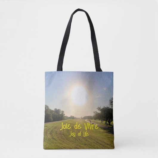 "De vreugde van het leven" Tote Bag (Voorkant)