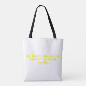 "De vreugde van het leven" Tote Bag (Achterkant)