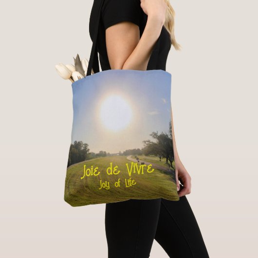 "De vreugde van het leven" Tote Bag (Dichtbij)