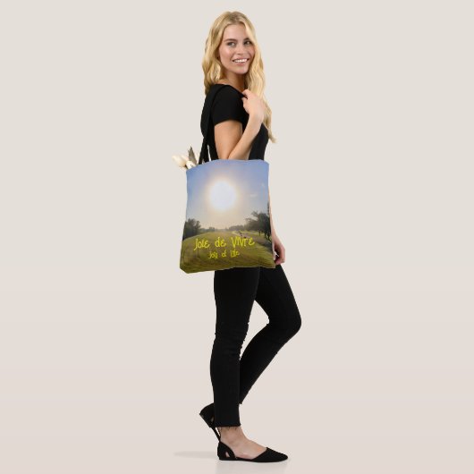 "De vreugde van het leven" Tote Bag (Op model)
