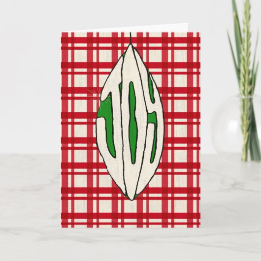 De Vreugde van het Ornament van de vakantie Feestdagen Kaart (Voorkant)